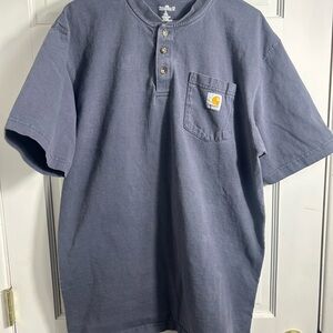 Carhartt Men's Casual Gray Button Down Shirt